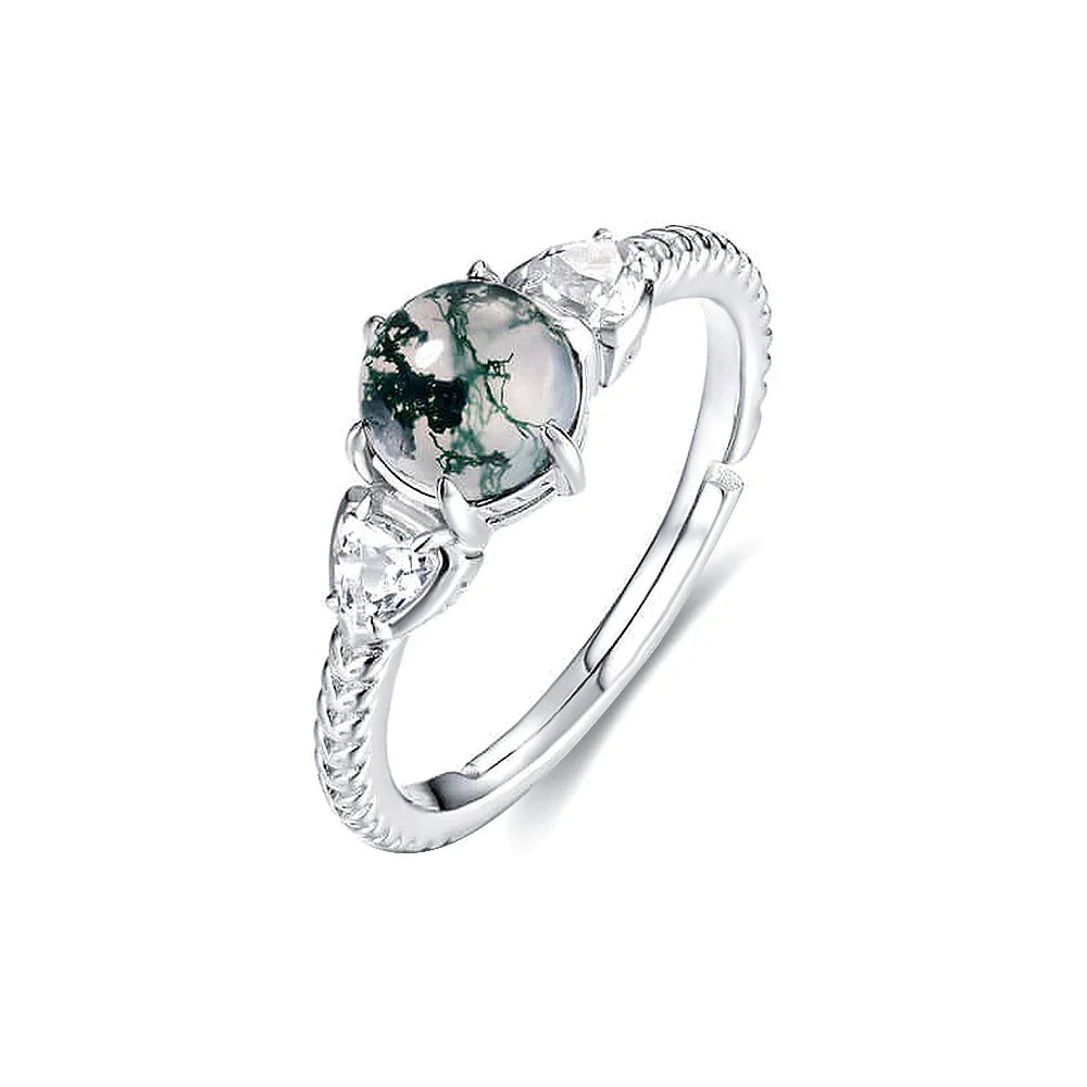 The Enchanting Meaning Behind Moss Agate Engagement Rings: Nature’s Love Story